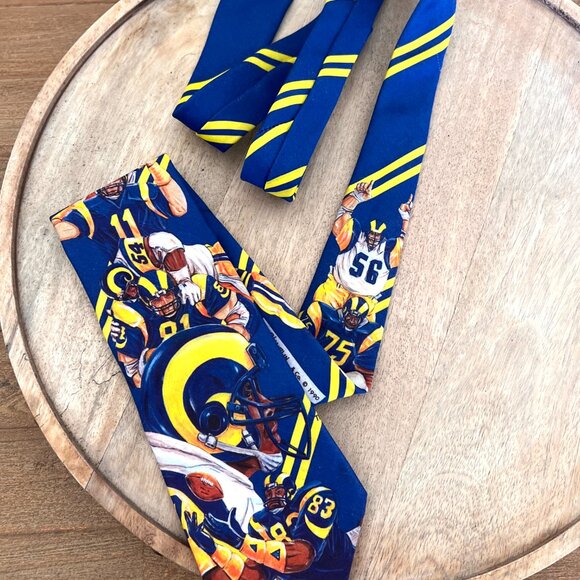 90's Rams Football Tie - Ralph Marlin - Picture 3 of 7